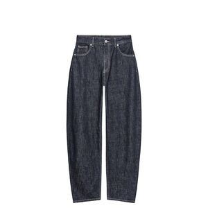 Zara High Rise Wide Leg Jeans in Dark Indigo